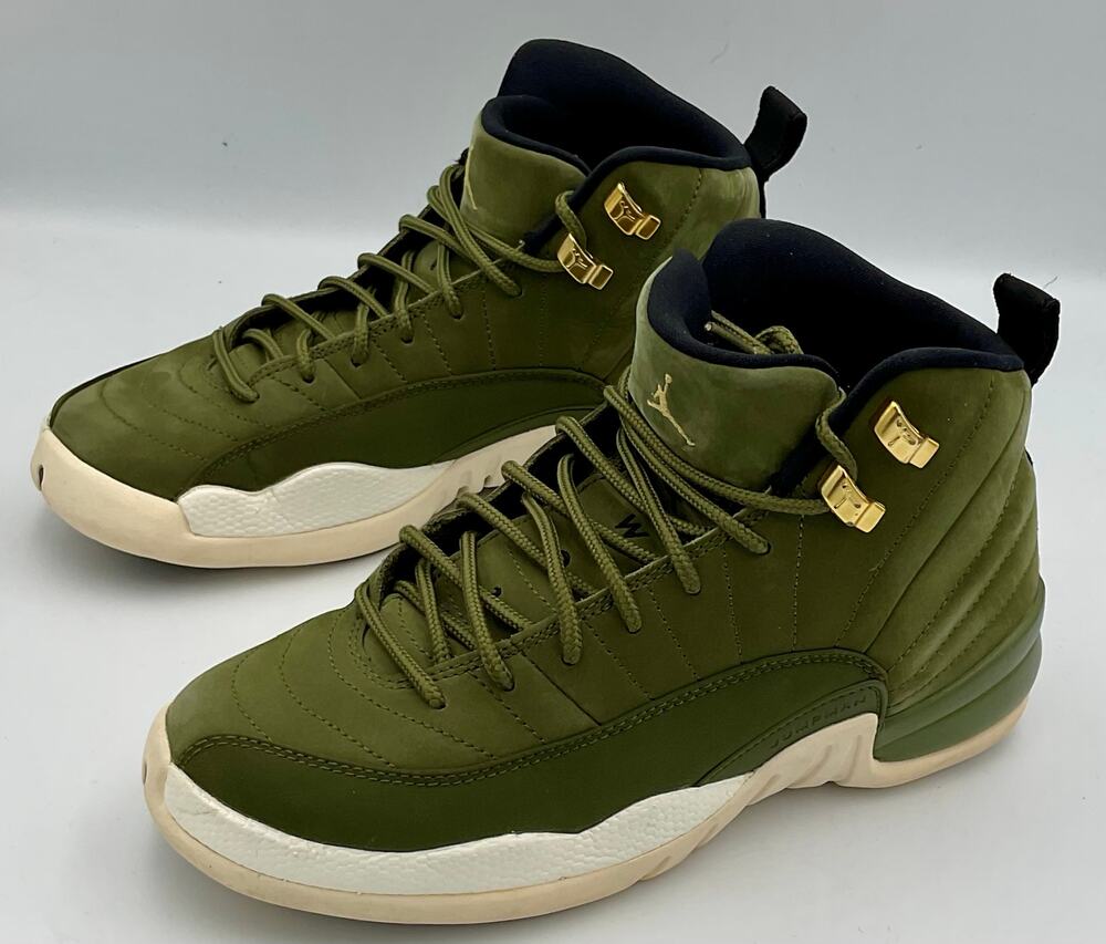 AIR JORDAN 12 RETRO OLIVE GREEN  Chris Paul SZ 6.5 153265-301 #219